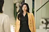 A scene from the drama series ″Queen of Tears″ (2024), starring actor Kim Ji-won, who plays the heiress of a conglomerate family and marries an ″ordinary″ man who is deemed to be beneath her station.[TVN]