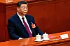 President Xi Jinping attends the closing meeting of the 3rd session of the 14th National People's Congress in the Great Hall of the People on March 11. [REUTERS/YONHAP]