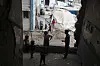 Displaced Palestinian children play in a tent camp in Gaza City, on June 23. [AP/YONHAP]