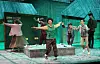 Actors perform during a preview of the musical “Wildly Fun Ladies” (translated) at the National Theater of Korea in Jung District, central Seoul, on Feb. 13. [YONHAP]