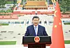 Chinese President Xi Jinping delivers a speech after receiving the credentials of 16 new ambassadors to China at the Great Hall of the People in Beijing, China, on July 25. [XINHUA/YONHAP]
