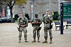 National Guard members patrol on the National Mall near the U.S. Capitol in Washington on Nov. 26. [AP/YONHAP]