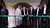 Emun Zabihi, CEO of iHerb, fourth from left, Jonathan Song, head of global business at CJ Logistics, fifth from left, along with representatives from the Saudi General Authority of Civil Aviation and the Riyadh Integrated Logistics Zone, participate in a ribbon-cutting ceremony to commemorate the grand opening of the Saudi Global Distribution Center on Feb. 12. [CJ LOGISTICS]
