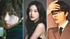 From left: BTS member V, actors Moon Ga-young and Ryu Joon-yeol [YONHAP]