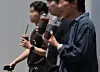 Office workers in Yeouido, western Seoul, drink iced coffees on June 9 in this file photo unrelated to the story. [YONHAP]