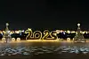A display made of silver grass marks the start of the year in Peace Park in Mapo District, western Seoul. [WORLD CUP PARK]