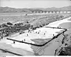 Members of the 2nd Battalion Royal Canadian Regiment play hockey at Imjin Gardens on Feb. 4, 1952. [GOVERNMENT OF CANADA]