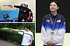 Clockwise from top left: Kim Ye-ji shoots during the final of the women's 10-meter air pistol competition at the Paris Olympics on Sunday. Kim poses with her silver medal at the Olympics. Kim poses with an air pistol while a student at Chungbuk Physical Education High School in 2010.  [JOINT PRESS CORPS; KOREA SHOOTING FEDERATION]