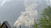 Mud and rocks slide down a mountain after a glacier partially collapsed covering most of the village of Blatten, Switzerland on May 28 in this screen grab taken from a handout video from Pomona Media. [REUTERS/YONHAP]