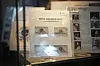 A series of 2025 Vatican Vacant Seat stamps are on display in the Filitalia stamps, coins and souvenirs shop next to the Vatican walls, in Rome, April 29. [AP/YONHAP]
