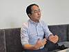 Korean American Rep. Andy Kim speaking during an interview with Yonhap News Agency in Washington on May 26. [YONHAP]