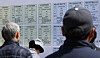 Job-seekers look at listings for workers aged 60 or over at a job fair in Suwon, Gyeonggi, on March 28. [NEWS1]