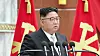 North Korean leader Kim Jong-un speaks during the meeting of the 7th Plenary Session of the 8th Central Committee of the Workers’ Party in Pyongyang on Feb. 26, 2023. [YONHAP]