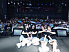 Rock band QWER poses for photos after its first fan concert, “1, 2, QWER!,” in Osaka on April 10. [TAMAGO PRODUCTION]