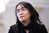 Author Han Kang speaks to reporters at Stockholm on Dec. 6, 2024. [NEWS1]