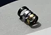 Galaxy Rings in three colors are on display at Samsung Electronics' retail store in western Seoul on Thursday. [YONHAP]
