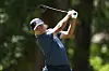 Kim Si-woo plays a shot from the fifth tee during the final round of the RBC Heritage 2025 at Harbour Town Golf Links in Hilton Head Island, South Carolina, on April 20. [AFP/YONHAP]