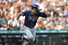 Tampa Bay Rays' Ha-Seong Kim runs out a single against the Detroit Tigers in the second inning during a baseball game on July 8, in Detroit. [AP/YONHAP]