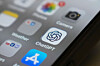 The ChatGPT app icon is seen on a smartphone screen on Aug. 4 in Chicago. [AP/YONHAP]