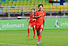 Korea's Ji So-yun celebrates scoring during an EAFF E-1 Women's Football Championship match against Chinese Taipei at Suwon World Cup Stadium in Suwon, Gyeonggi, on July 16. [NEWS1]
