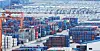 Containers are piled up at a port in Pyeongtaek, Gyeonggi, on July 4. [YONHAP]
