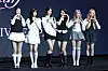 Members of girl group IVE pose for photos during a press conference held on Feb. 3 at the Conrad Seoul hotel in western Seoul for the release of the group's third EP 'IVE Empathy.' [KIM MYEONG-JI]