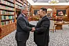 The Rodong Sinmun reported on June 5 that Kim Jong-un, right, met with Sergei Shoigu, secretary of Russia’s Security Council, during his visit to North Korea on June 4. [NEWS1]