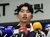 Kim Hye-seong of the Los Angeles Dodgers speaks to the press upon arrival at Incheon International Airport on Nov. 6, 2025. [NEWS1]