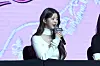 Member Jang Won-young of girl group IVE answer questions from reporters during a press conference held on Feb. 3 at the Conrad Seoul hotel in western Seoul for the release of the group's third EP 'IVE Empathy.' [KIM MYEONG-JI]