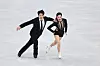 Hannah Lim, right, and Quan Ye of Korea perform their rhythm dance program during the ice dance competition at the Winter Olympics at Milano Ice Skating Arena in Milan on Feb. 6, 2026. [YONHAP]