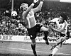Cha Bum-kun, right, during his playing days in the German Bundesliga. [JOONGANG ILBO]
