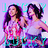 Kim Wan-sun, left, and Seulgi in a promotional image for ″Lucky″ [KWSUNFLOWER]