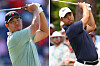 Korea's An Byeong-hun, left, and Tom Kim qualified for the 2024 Paris Olympics in men's golf after the list closed following the U.S. Open on Sunday. [AFP/YONHAP]