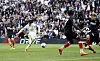 Tottenham Hotspur's Son Heung-Min, second from left, scores his sides second goal during a Premier League match against Luton Town at Tottenham Hotspur Stadium in London on Saturday. [AP/YONHAP]