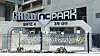 Wreaths are placed outside the third base gate at Changwon NC Park in Changwon, South Gyeongsang, in tribute to a fan who died from an injury suffered during a KBO game at the stadium, on April 29. [YONHAP]