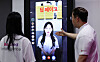Models demonstrate LG U+’s AI “Anti-Deepfake” technology during a security tech briefing at the LG Seoul Station Building in central Seoul on June 26. [NEWS1]
