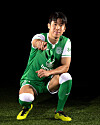 Kwon Hyeok-kyu poses in a photo shared on Hibernian FC's official Instagram account on Tuesday. [SCREEN CAPTURE]