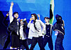 Boy band BoyNextDoor performs 'Earth, Wind & Fire,' the lead track of its second EP 'HOW?' during a press showcase held Monday afternoon at the Yes24 Hall in Gwangjin District, eastern Seoul [DANIELA GONZALEZ PEREZ]