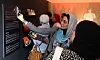 Visitors take photos during the “K-Comics World in Egypt” exhibition at the Korean Cultural Center in Egypt on July 1. [KOREA CREATIVE CONTENT AGENCY]