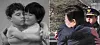 A screen capture from an AI video clip shared on X featuring President Lee Jae Myung and Brazilian President Luiz Inacio Lula da Silva embracing as children, left, and the current two leaders embracing at their summit in Seoul on Feb. 23. Lee wrote on X that the video is a gift to his “brother” Lula. [SCREEN CAPTURE]