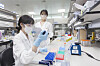 SK bioscience researchers conduct tests at L House, the company’s vaccine manufacturing facility in Andong, North Gyeongsang. [SK BIOSCIENCE]