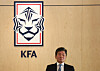 Chung Mong-kyu, president of the Korea Football Association, attends an executive meeting to discuss the national team and manager Jurgen Klinsmann's spot at its helm at the KFA House in Jongno District, southern Seoul on Feb. 16, 2024. [NEWS1]