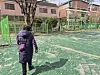A local resident walks on the grounds of Seoul Hwayang Elementary School in Gwangjin District, which closed in 2023. [JOONGANG ILBO]