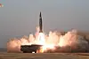 A short-range ballistic missile (SRBM) launched by North Korea in March 2021 referred to as the ″North Korean Iskander″ [YONHAP]