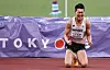 Woo Sang-hyeok of Korea reacts during the men's high jump final at the 2025 World Athletics Championships in Tokyo on Sept. 16. [XINHUA/YONHAP]