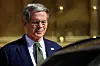 U.S. Secretary of the Treasury Scott Bessent leaves the Economy Ministry building, days after Argentine President Javier Milei’s administration sealed a new loan deal with the IMF, in Buenos Aires, Argentina, on April 14. [REUTERS/YONHAP]