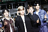 Members of boy band EXO's subunit EXO-CBX (from left) Xiumin, Baekhyun and Chen, along with EXO member Chanyeol, on July 25, 2023 [NEWS1]