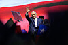 President-elect Jose Antonio Kast, of the Republican Party, waves after winning the presidential runoff election in Santiago, Chile, on Dec. 14. (AP Photo/Matias Delacroix)