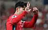 Korea captain Son Heung-min makes a ″3-0″ gesture with his hands after being booed during a World Cup qualifier against China at Seoul World Cup Stadium in western Seoul on Tuesday. [NEWS1]