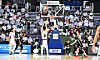 Suwon KT Sonicboom fans distract Busan KCC players at the free-throw line with spinning wheels at Suwon KT Sonicboom Arena in Suwon, Gyeonggi on Oct. 4. [KBL]